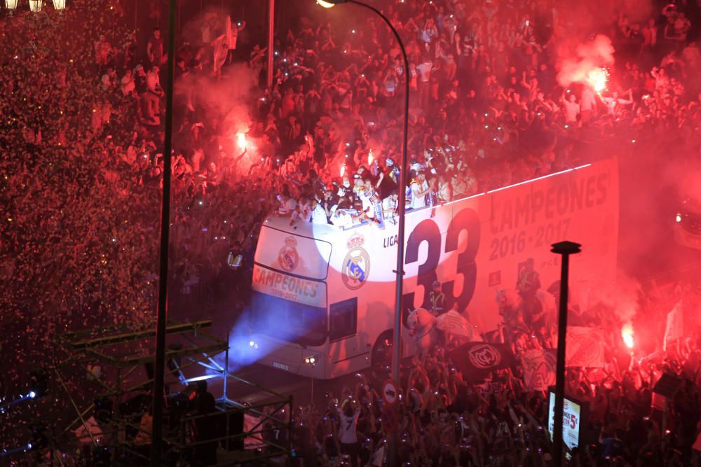 Fiesta del Real Madrid en Cibeles