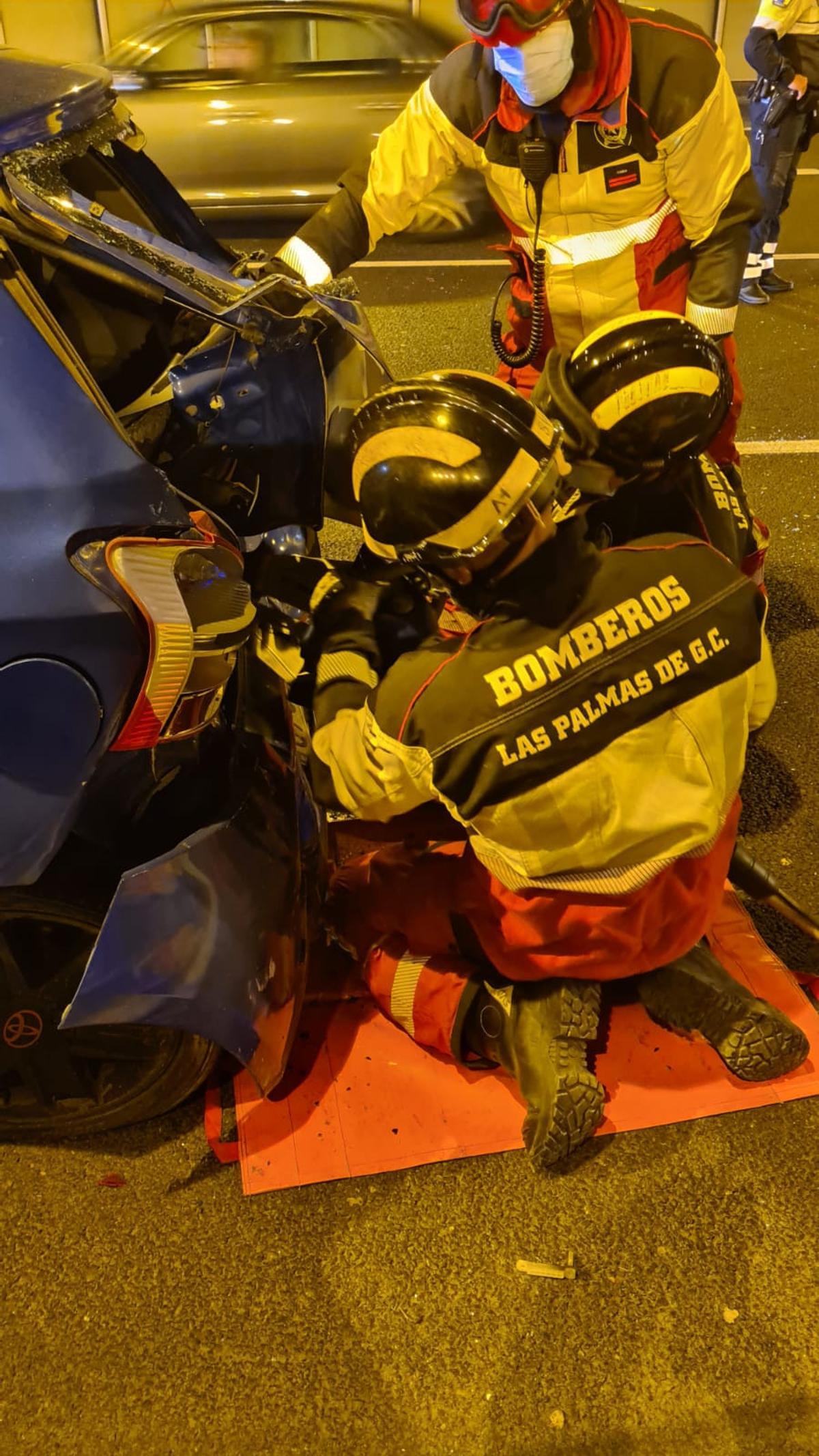 Un herido en un accidente en el túnel de La Ballena