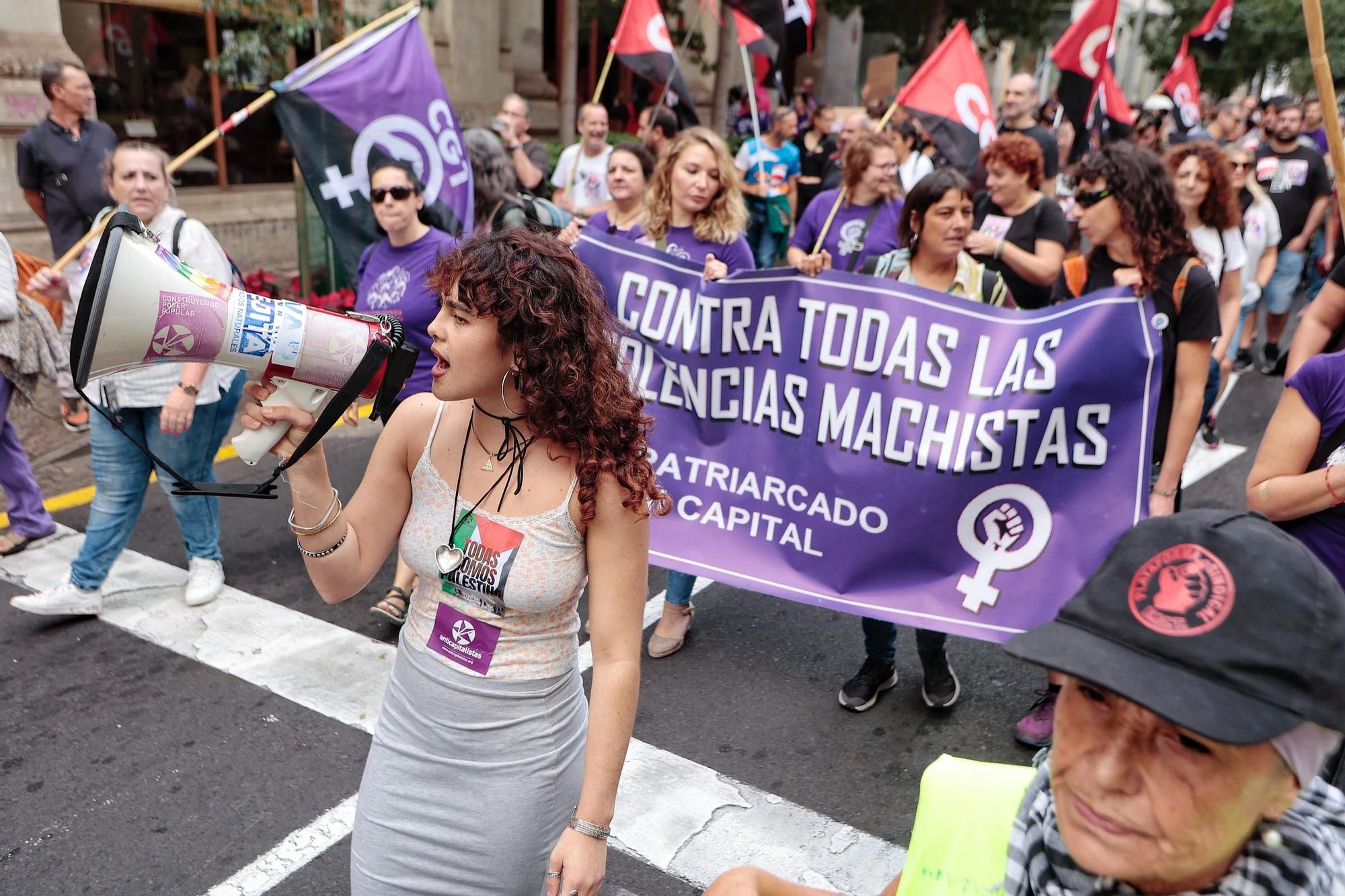 Manifestación por el 25N en Tenerife