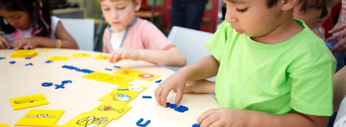 Alumnos de una escuela de Educación Infantil