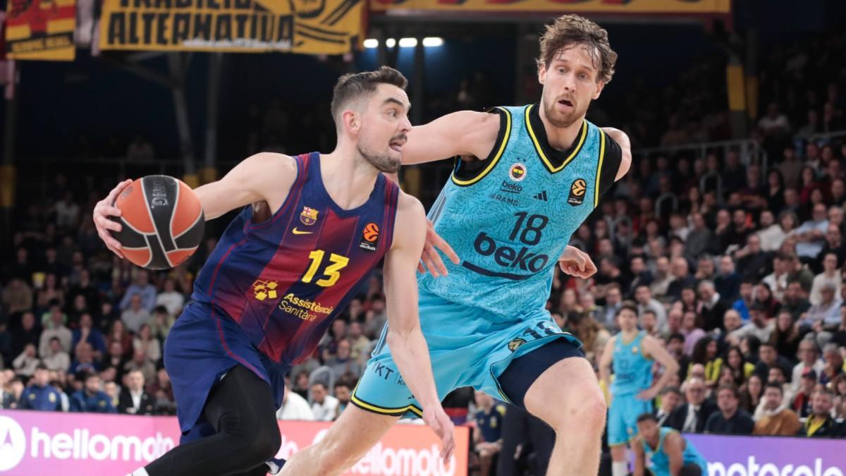 Mikael Jantunen, en un partido ante el Barça