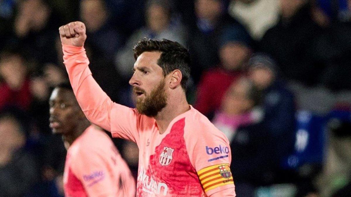 Messi marcó el primer gol en el triunfo del Barça en Getafe