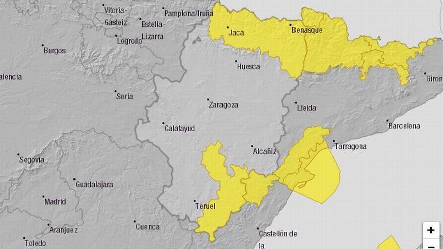 Aviso amarillo por viento en las tres provincias aragonesas