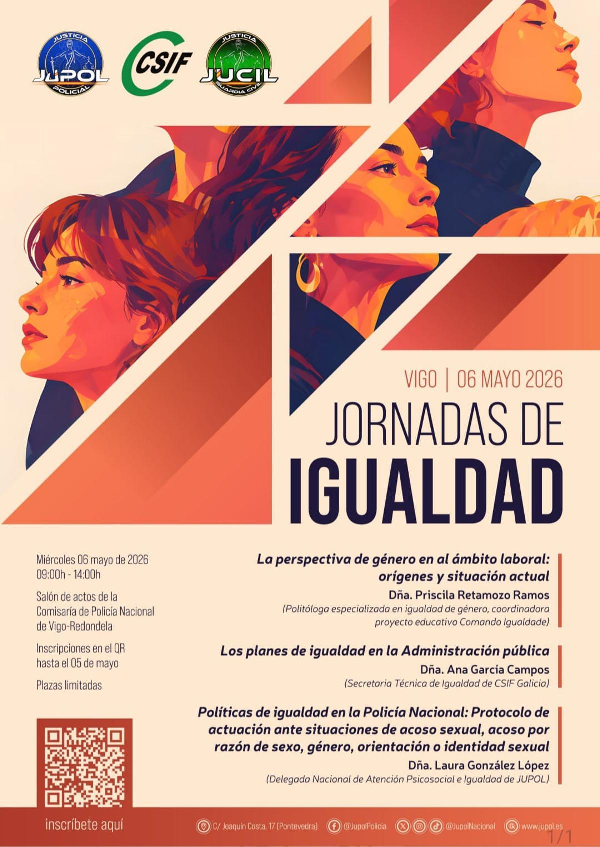 Las jornadas se celebrarán en la comisaría de Vigo.