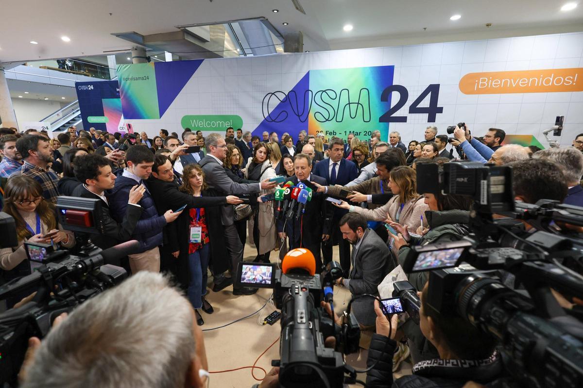 Rueda de prensa de inauguración de Cevisama.