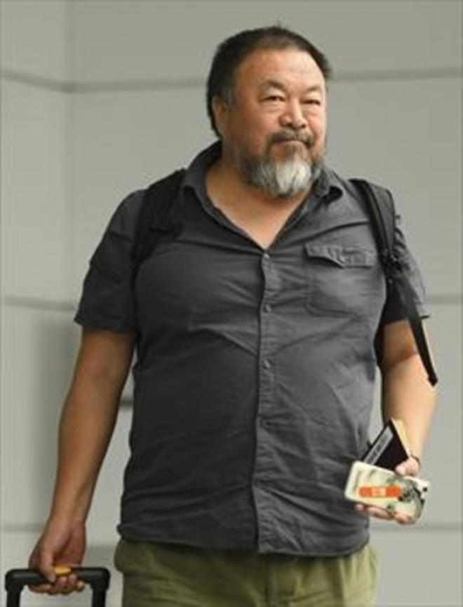 Ai Weiwei, el juliol passat, quan la Xina li va tornar el passaport.