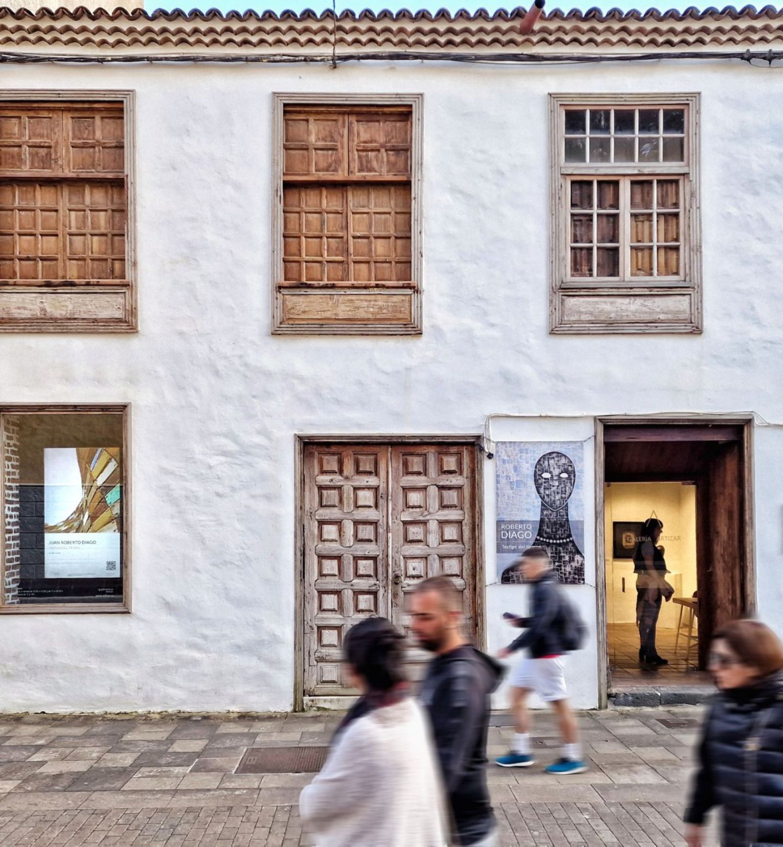 Imagen de la casona lagunera que acoge a la Galería Artizar. | | EL DÍA