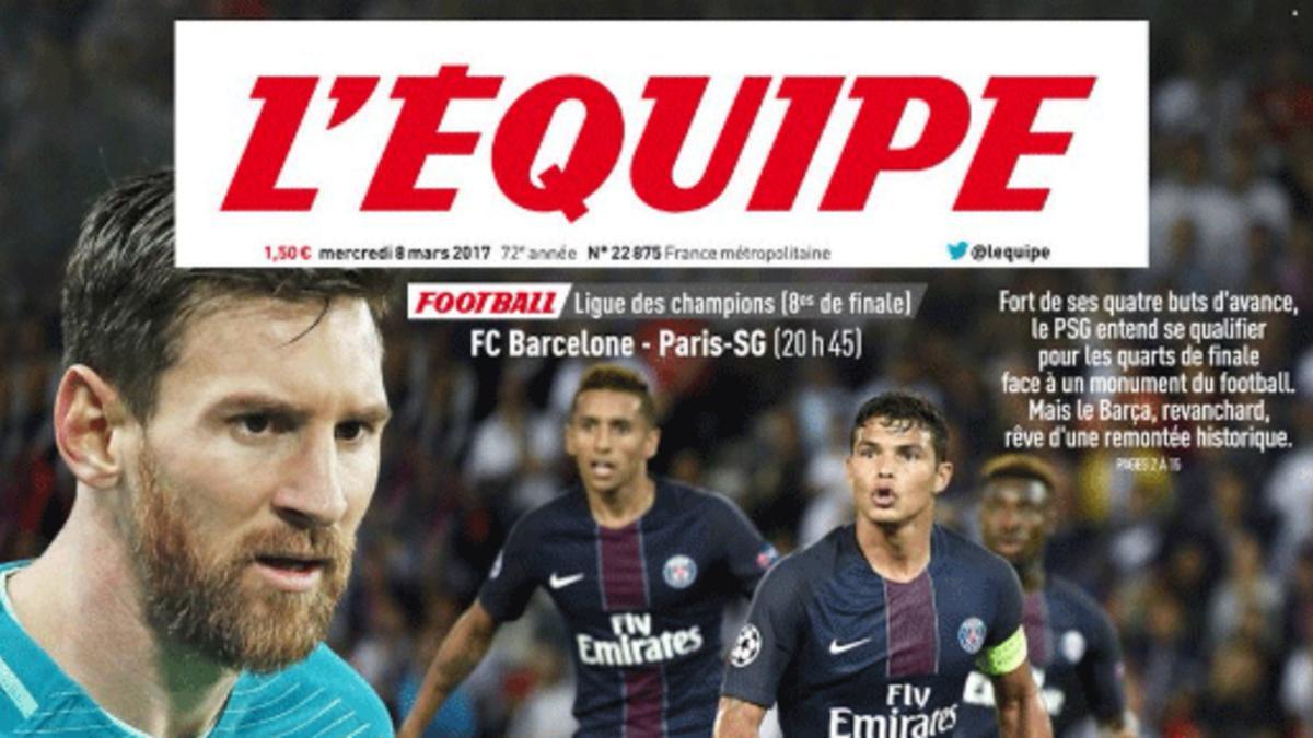 'L'Equipe' aún no ve al PSG en cuartos