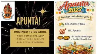 Programa del 18 y 19 de abril de las Fallas 2027. "Apuntà" y exaltaciones anuncian la activación de la fiesta