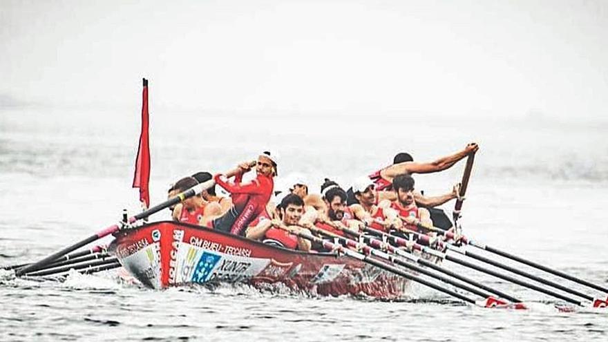 La “Maruxía” en la regata de la semana pasada en O Grove, en la que se alzó con la bandera. |  // LGT