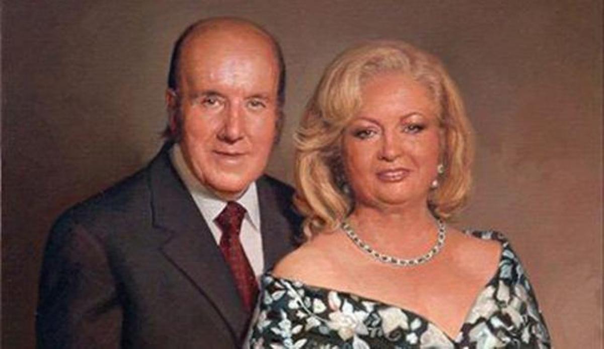 Fotografía de Chiquito con su esposa, Pepita.