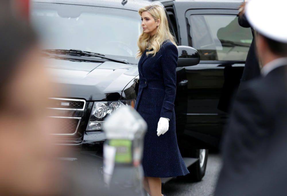 Ivanka Trump departs from services at St. John's ...