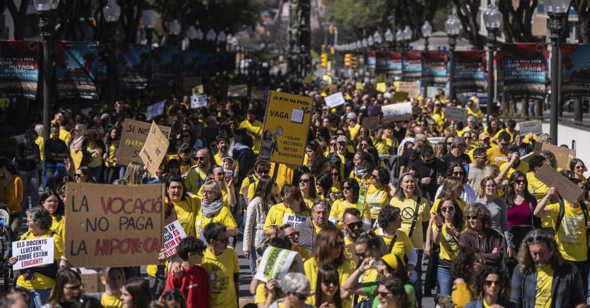La Generalitat rebutja reobrir la negociació amb els docents