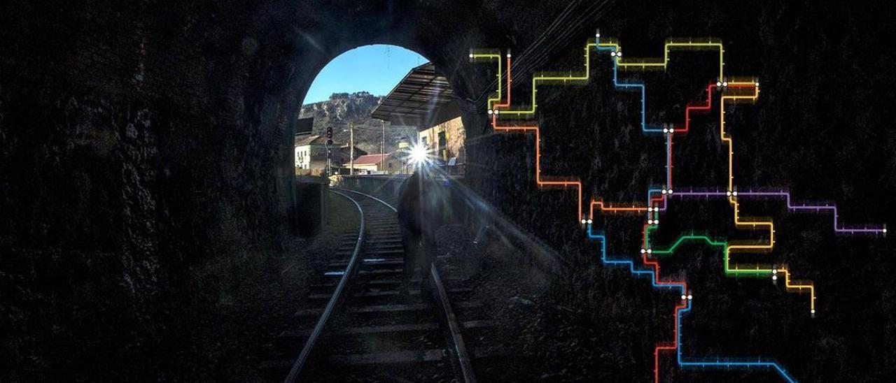 Túnel de la línea abandonada de Fuso de la Reina