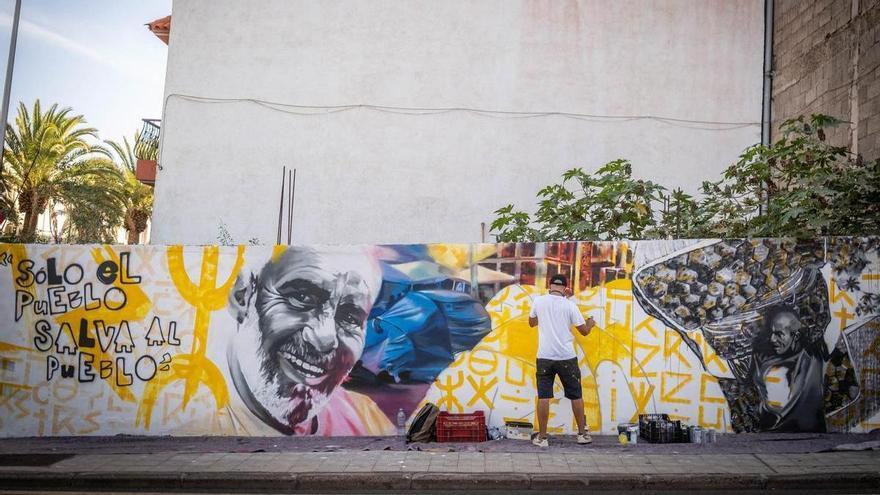 Mural de Lolo Dorta en Santa María del Mar
