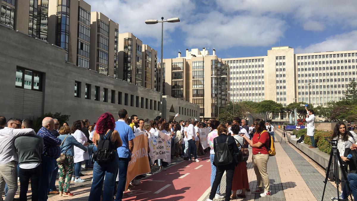 Primer día de huelga de médicos en Canarias