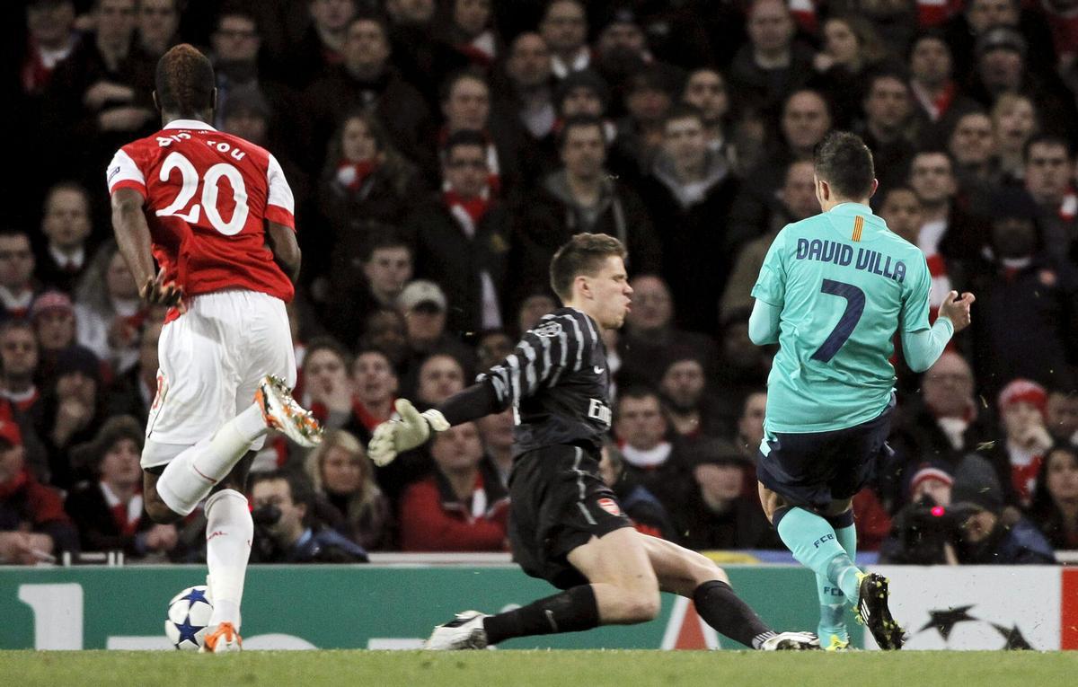 Szczesny ha vivido grandes noches europeas, como ante el Barça con la camiseta del Arsenal