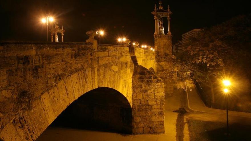 Iluminación del Pont del Real, en una imagen de archivo