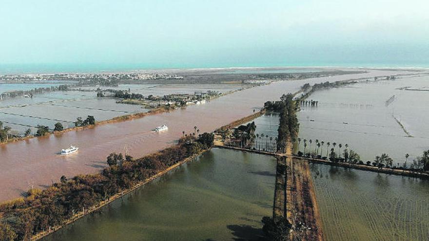 Isla de Buda, una de las zonas más expuestas del delta del Ebro.