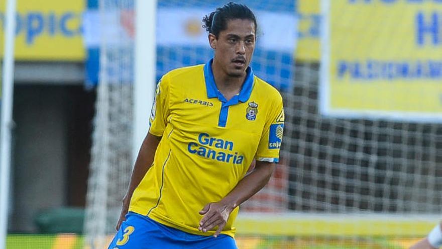 Mauricio Lemos, durante un partido de esta temporada en el Gran Canaria.