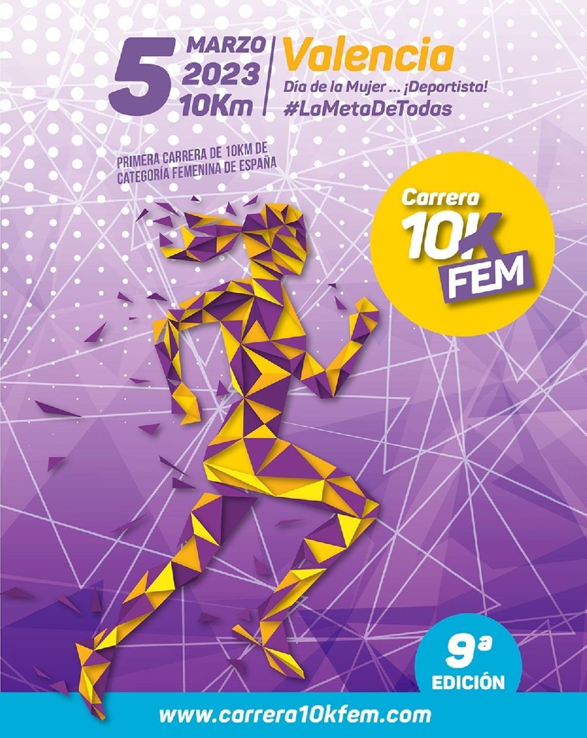 Cartel de la Carrera 10KFem.