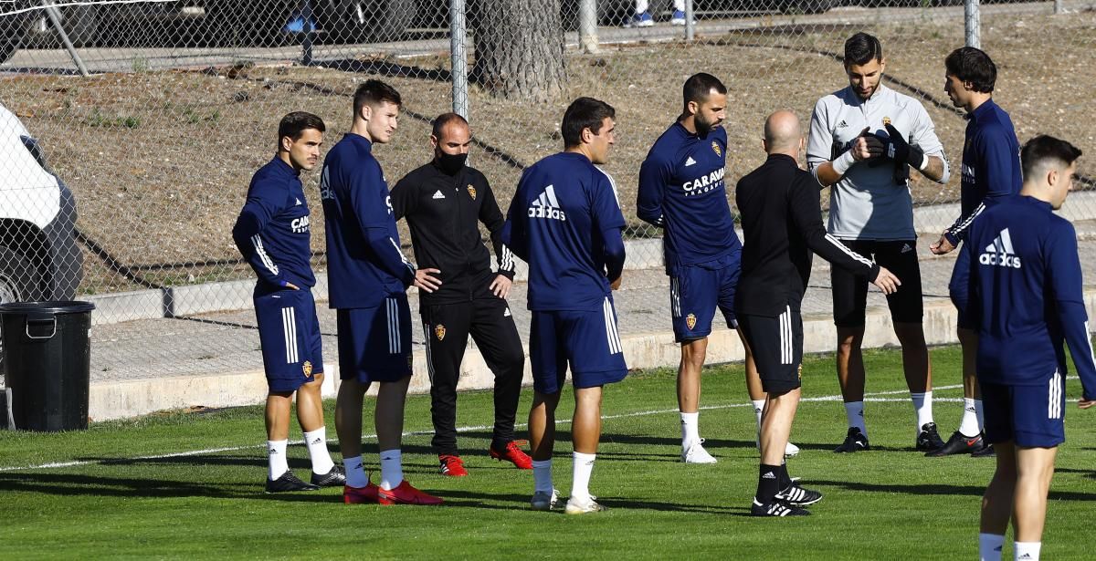 Entrenamiento del Real Zaragoza en la Ciudad Deportiva