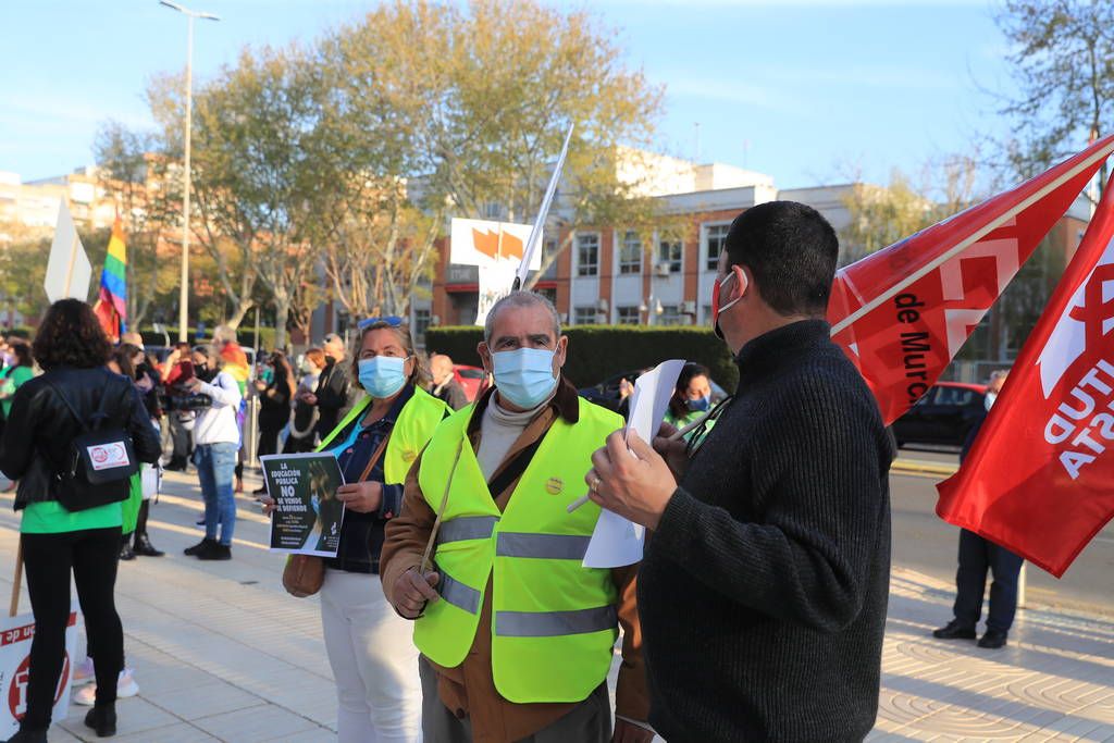 Protesta de la Marea Verde en Cartagena