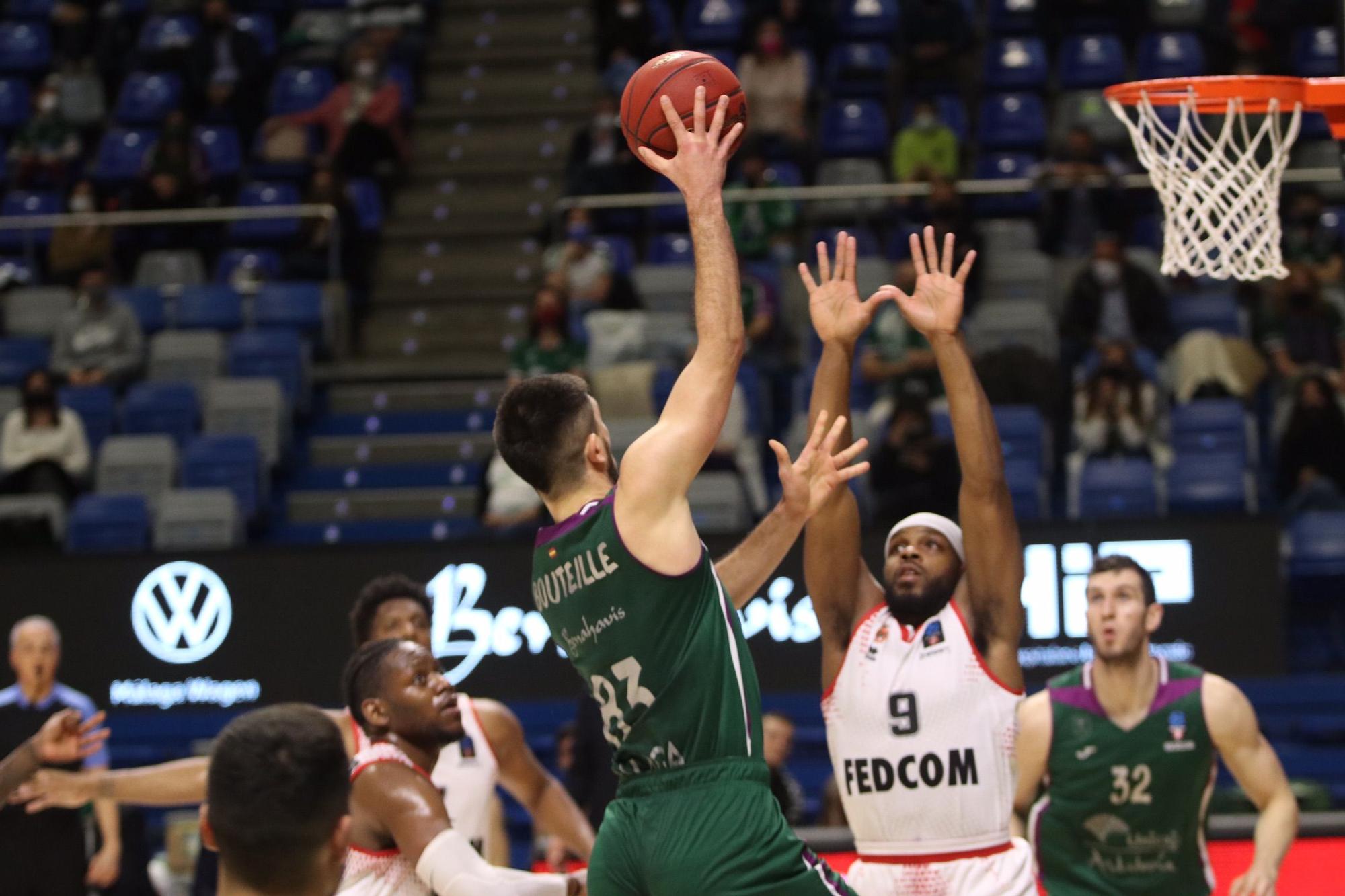 El Unicaja se despide de la Eurocup con una derrota contra el Mónaco.