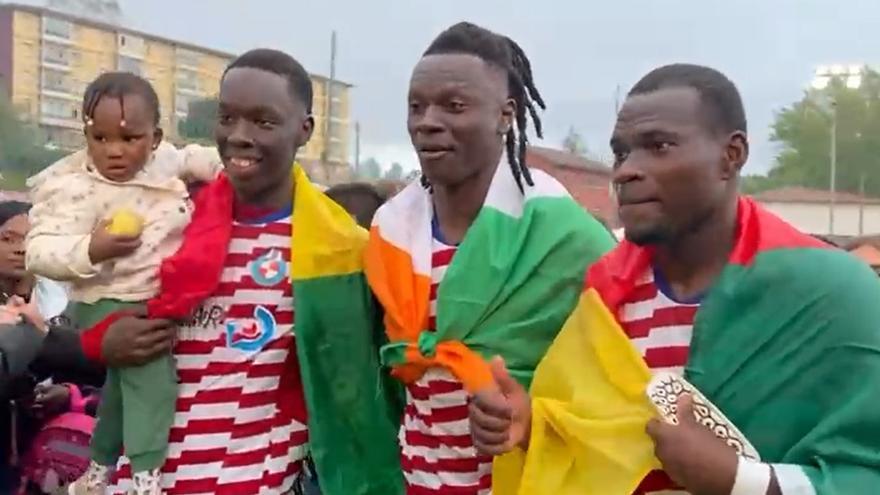 VÍDEO: Fiestón en Llanera tras el ascenso de su equipo a Segunda Federación