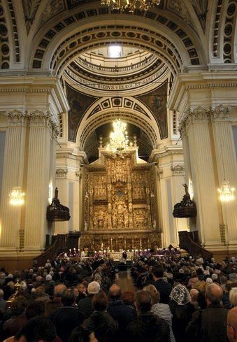 Funeral de Elías Yanez en la Basílica del Pilar