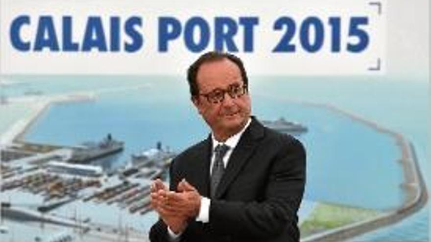 Hollande va visitar Calais per primera vegada en el seu mandat.