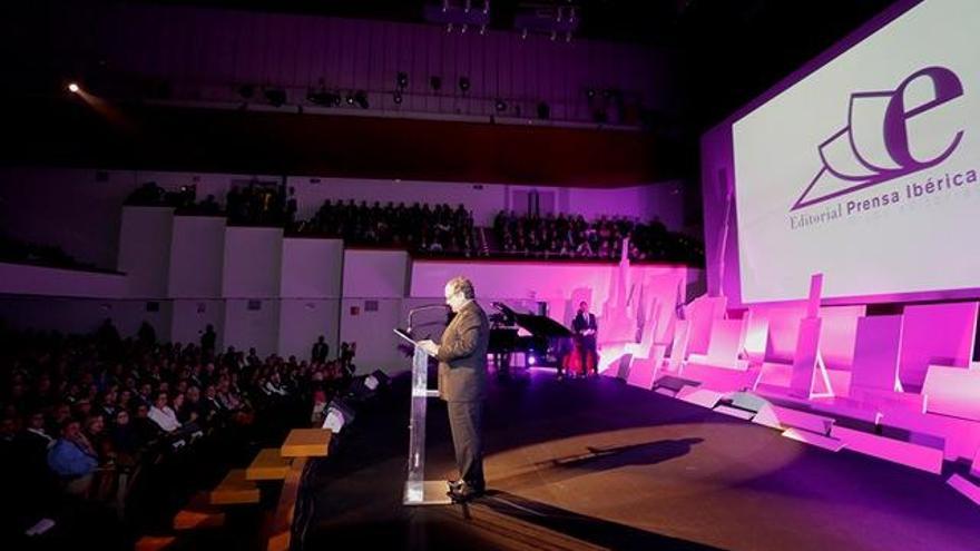 Javier Moll, durante su intervención.