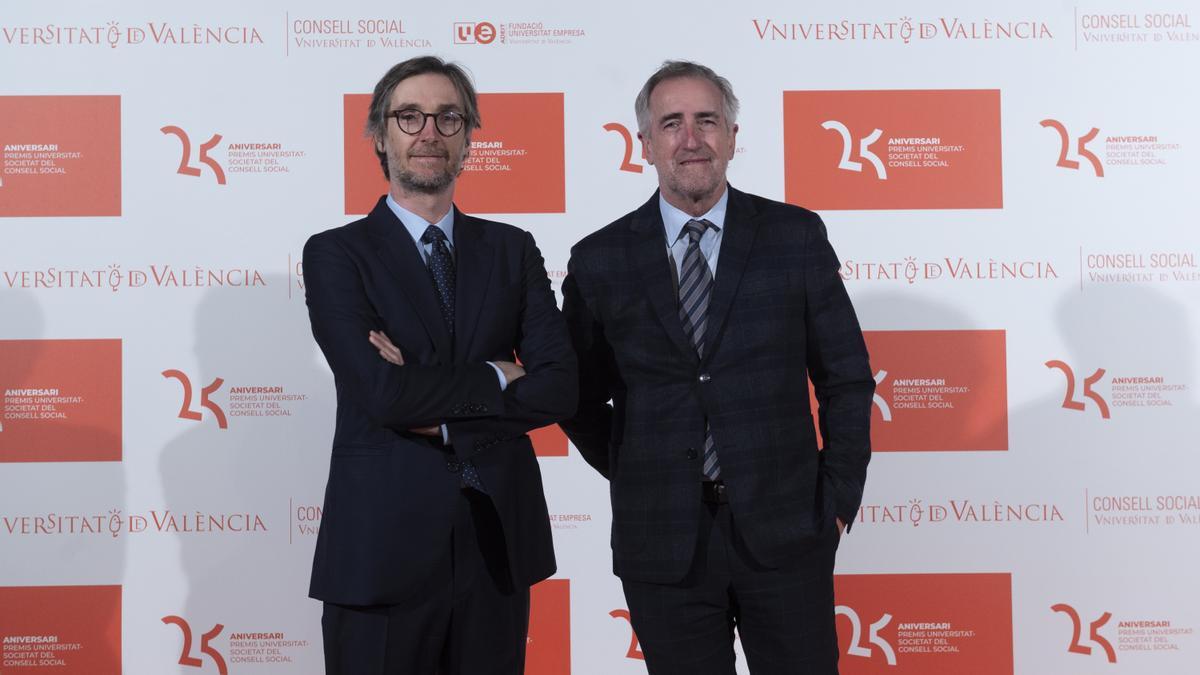 Silvino Navarro y Fernando Gil, patrono y vicepresidente de la Fundación Adeit, respectivamente.