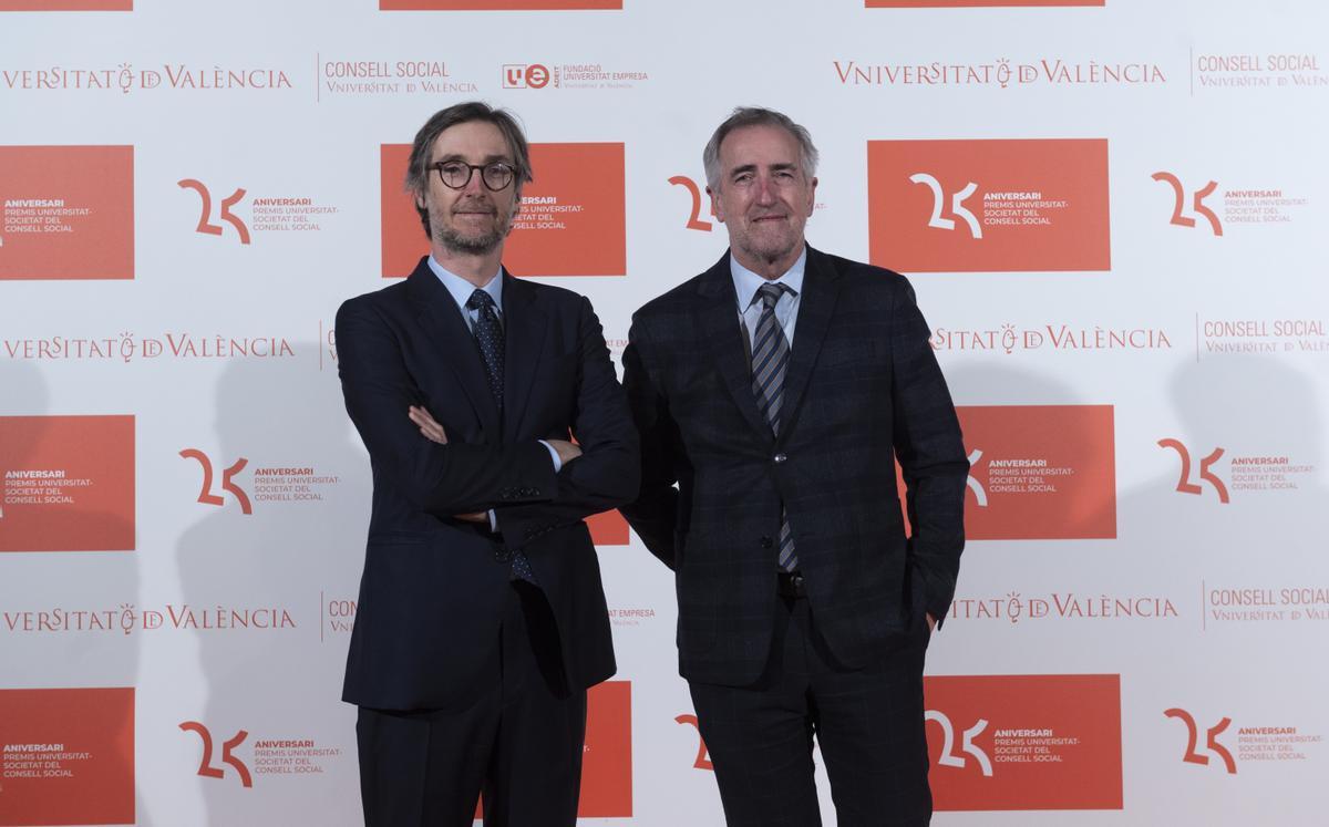 Silvino Navarro y Fernando Gil, patrono y vicepresidente de la Fundación Adeit, respectivamente.