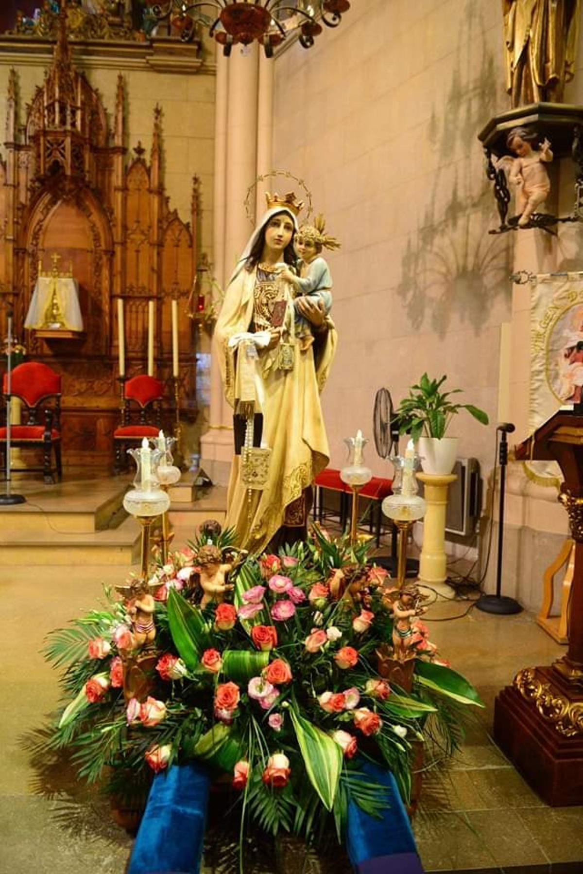 Imagen de la Virgen del Carmen que procesionará junto a Sant Pere este año.