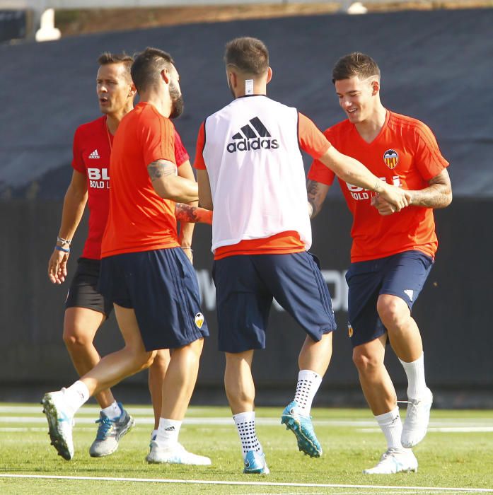 El primer entrenamiento de Neto