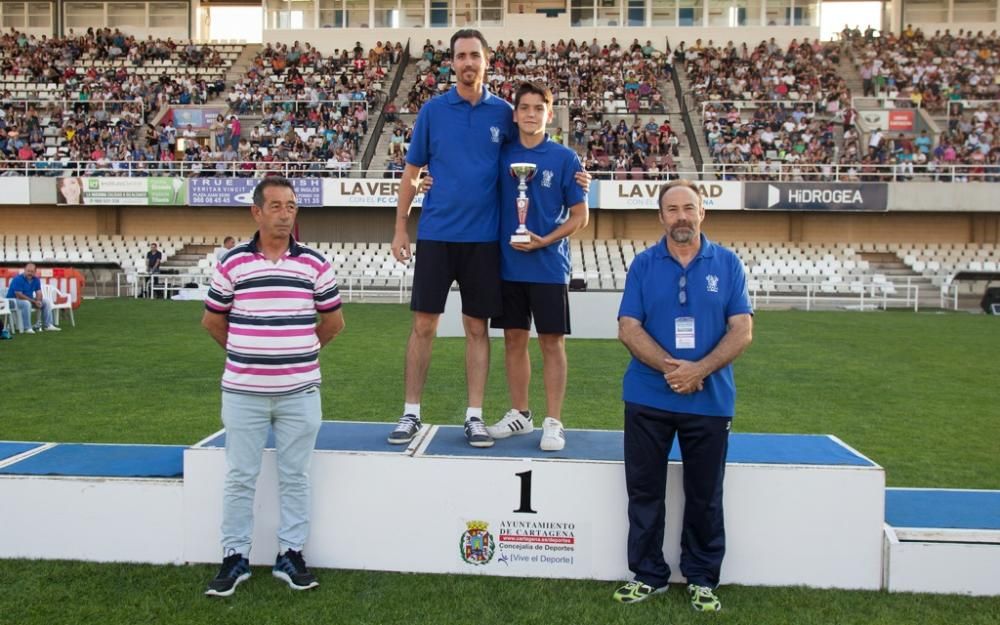 Clausura de la liga local de fútbol base de Cartag