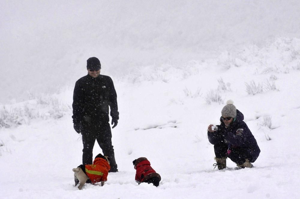 Ola de frío y nieve en Asturias