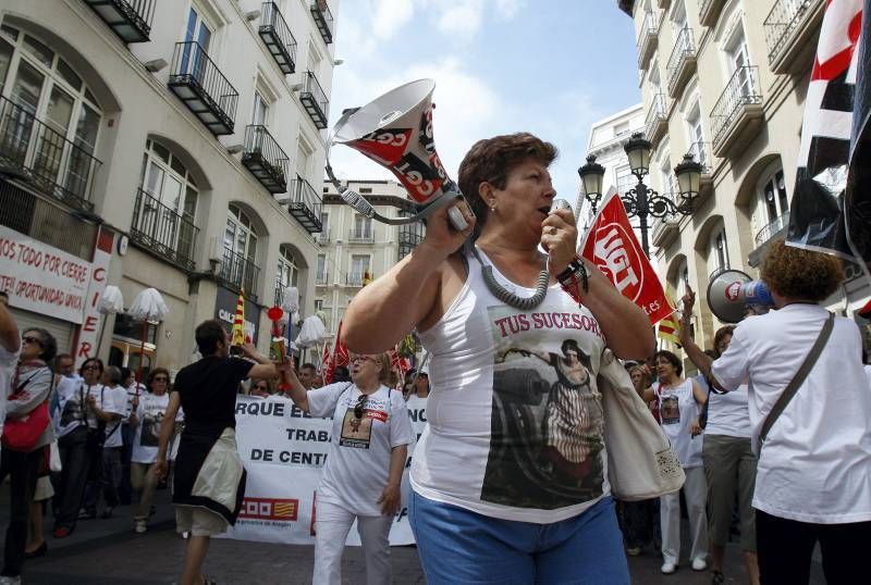 Fotogalería:  Manifestación en favor de los trabajadores de limpieza