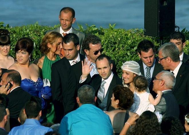 Andrés Iniesta, en su boda con Anna Ortiz