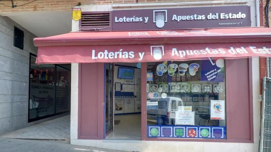 Administración de Loterías donde se ha sellado el boleto.