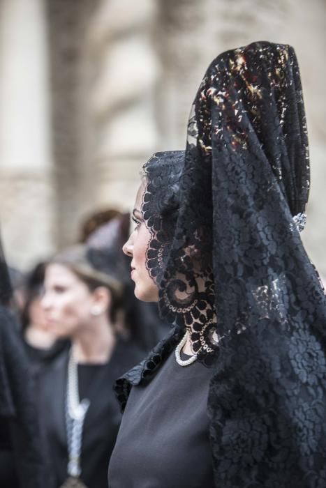 Tradicional encuentro del Cristo del Mar con su madre, la Virgen de los Dolores