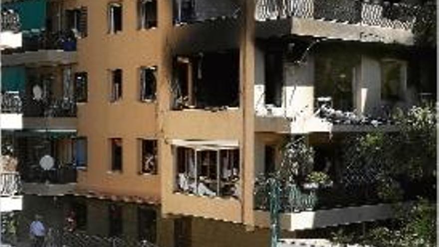 L&#039;edifici on s&#039;ha produït l&#039;explosió, les causes del qual es desconeixen.