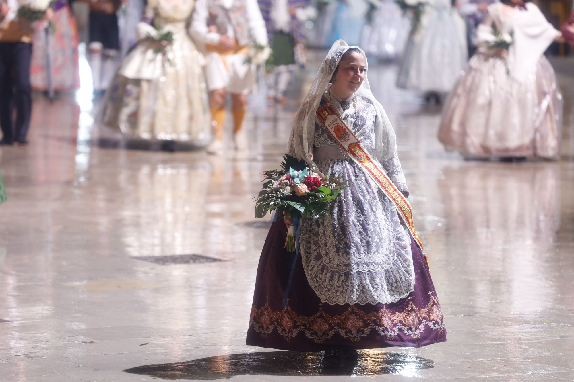 Falleras Mayores en la Ofrenda 2025. Día 18 (2/3)