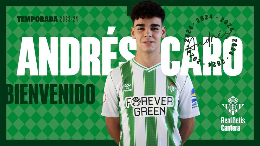 Oficial: Andrés Caro, cedido al filial del Betis