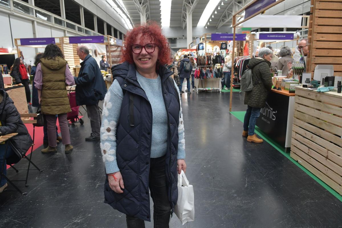 Catalina García en la feria de Biocultura en ExpoCoruña