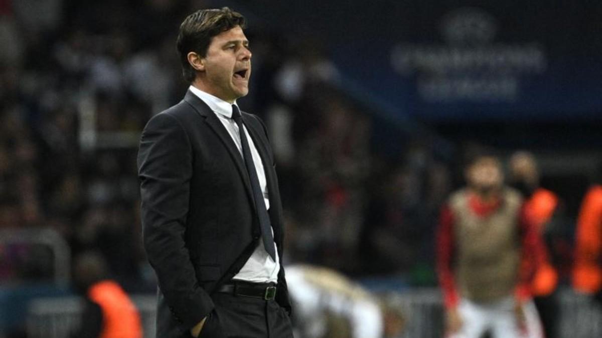 Mauricio Pochettino en un encuentro como técnico del PSG