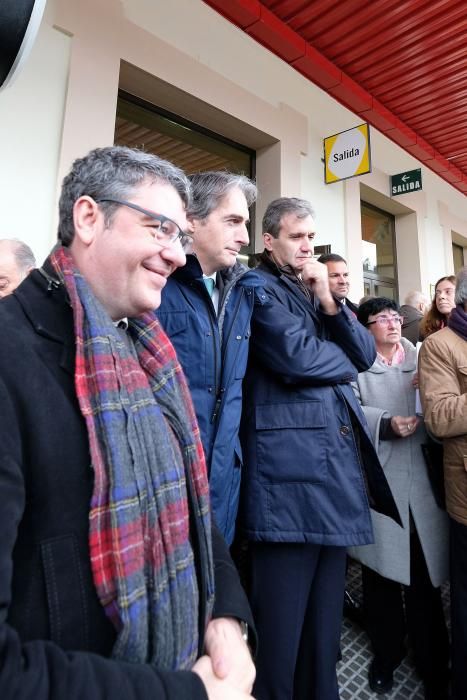 Los ministros Álvaro Nadal e Iñigo de la Serna, en Asturias