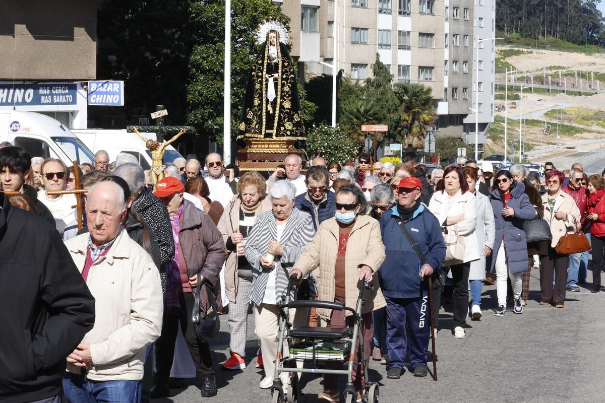 Primera procesión de la parroquia de San Francisco en O Ventorrillo