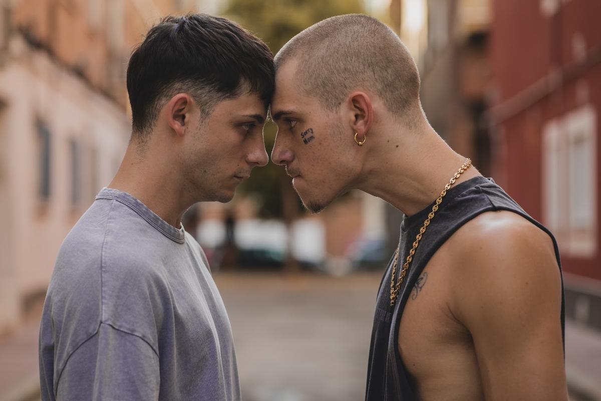 Los actores protagonistas de "Enemigos", Hugo Welzel y Christian Checa